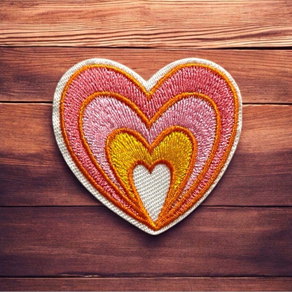 Heart Embroidered Patch